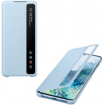 SAMSUNG ���� ��� S20 PLUS G985 CLEAR VIEW STANDING SKY BLUE - (EF-ZG985CLEGEU)
