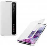 SAMSUNG ���� ��� S20 PLUS G985 CLEAR VIEW STANDING WHITE - (EF-ZG985CWEGEU)