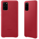 SAMSUNG ���� ��� S20 PLUS G985 LEATHER COVER RED - (EF-VG985LREGEU)
