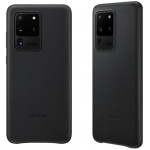 SAMSUNG ���� ��� S20 ULTRA G988 LEATHER COVER BLACK - (EF-VG988LBEGEU)