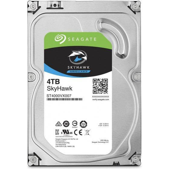 SEAGATE ���������� ������� ������ 4TB SATA III SKYHAWK - (ST4000VX007)