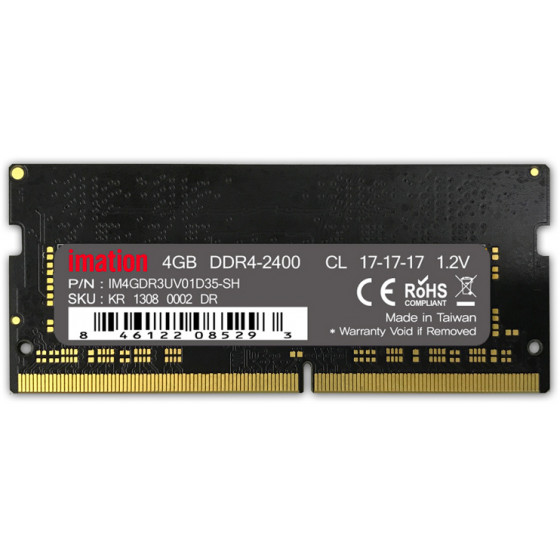 IMATION ����� DDR4 SODIMM 4GB 2400MHZ PC4-19200 CL17 - (KR13080002DR)