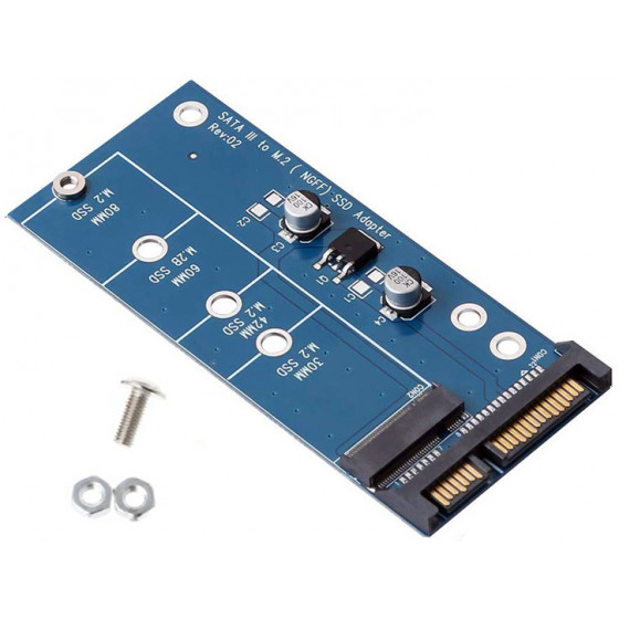 POWERTECH CONVERTER SATA 22PIN �� M.2 SSD 2230/2242/2260/2280 - (TOOL-0019)