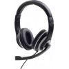 GEMBIRD JACK STEREO HEADSET BLACK WITH WHITE RING - (MHS-03-BKWT)