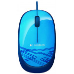 LOGITECH M105 OPTICAL MOUSE BLUE WIRED - (910-003114)