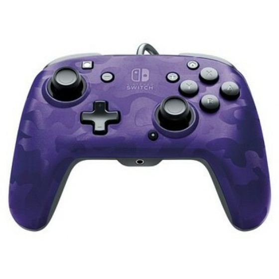 PDP FACEOFF DELUXE+ AUDIO NINTENDO SWITCH CONTROLLER ����������� PURPLE CAMO - (500-134-EU-CM05)