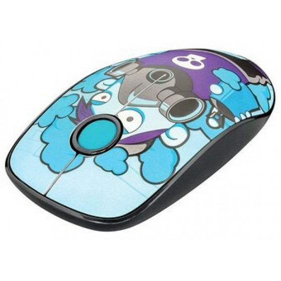 TRUST SKETCH SILENT CLICK WIRELESS MOUSE BLUE - (23335)