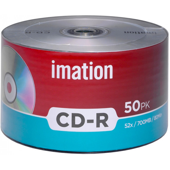 IMATION CD-R 700MB 80MIN 52X SPEED CAKE 50 - (901OEDRIMX002)