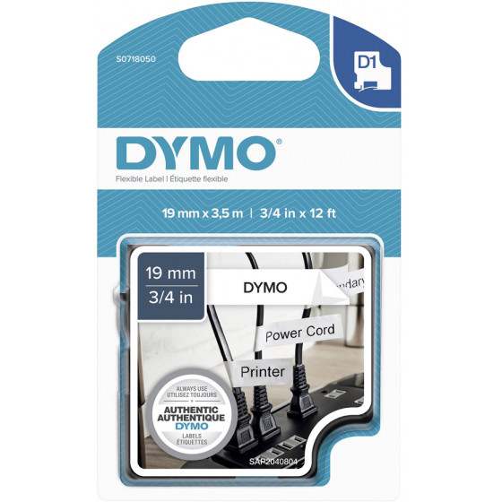 Dymo D1 16958 Flexible Nylon Tape 19mm x 3.5m ����� �������� �� ����� ����� - (S0718050)