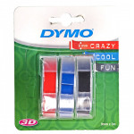 DYMO Embossing Pack ������ ������������� 3 Tapes -9mm Blue/Black/Red - (S0847750)