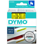 DYMO Standard 45808 ������ ������������� 19 mm x 7 m black on yellow - (S0720880)