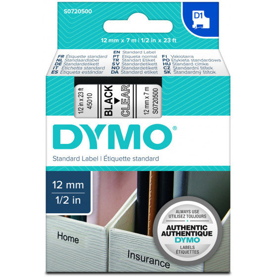 DYMO Standard ������ ������������� 45019 12 mm x 7 m ����� �������� �� ������� ����� - (S0720590)