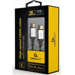 CABLEXPERT 4K HIGH SPEED HDMI CABLE WITH ETHERNET SELECT PLUS SERIES 3M - (CCB-HDMIL-3M)