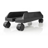NEDIS Computer Trolley Adjustable Width 4 Locking Caster Wheels - (CSTD101BK)