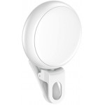 USAMS LED ��������� ��� selfie RGB led 300mAh ������ - (ZB55D02)