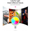 USAMS LED ��������� ��� selfie RGB led 300mAh ������ - (ZB55D02)