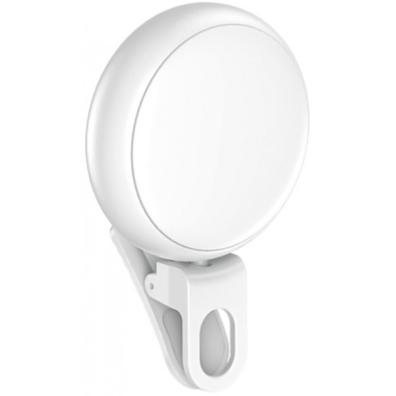 USAMS LED ��������� ��� selfie RGB led 300mAh ������ - (ZB55D02)