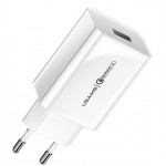 USAMS ��������� ������ T22 1x USB QC3.0 18W 3A ������ - (CC83TC01)
