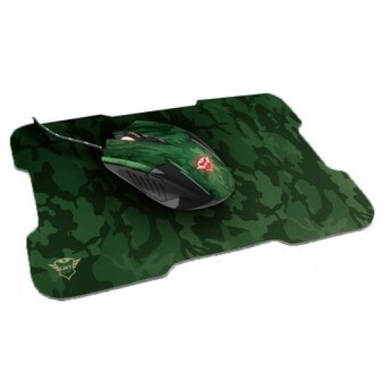 TRUST GXT 781 rixa camo gaming mouse and mouse pad - (23611)