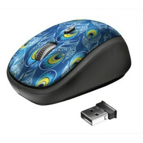 TRUST Yvi wireless mouse peacock - (23388)