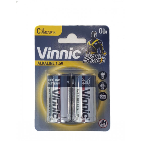 Vinnic Alkaline LR14 Size C 2���