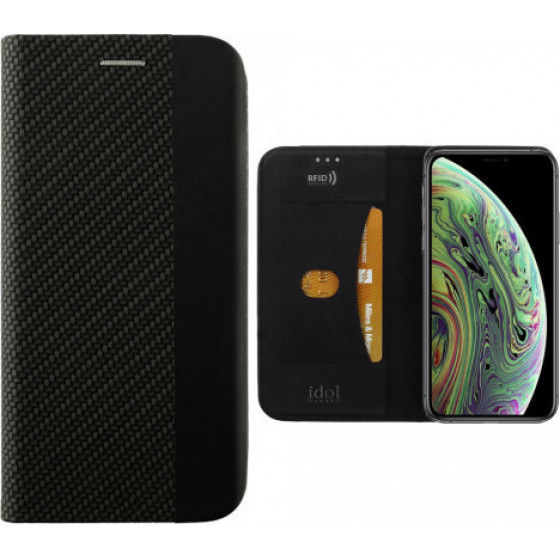 IDOL 1991 ���� ��� IPHONE XS/X ELITE ANTI-RFID BOOK STAND BLACK - (5205308259708)