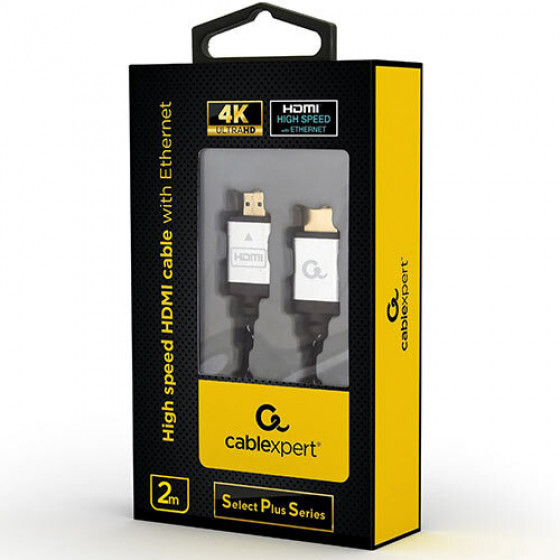 CABLEXPERT 4K HIGH SPEED HDMI CABLE WITH ETHERNET SELECT PLUS SERIES 2M - (CCB-HDMIL-2M)