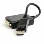 CABLEXPERT DISPLAYPORT V1.2 TO DUAL-LINK DVI ADAPTER WITH CABLE BLACK - (A-DPM-DVIF-03)