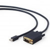 CABLEXPERT MINI DISPLAYPORT TO VGA ADAPTER CABLE BLACK 1.8M - (CC-MDPM-VGAM-6)