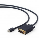 CABLEXPERT MINI DISPLAYPORT TO VGA ADAPTER CABLE BLACK 1.8M - (CC-MDPM-VGAM-6)