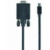 CABLEXPERT MINI DISPLAYPORT TO VGA ADAPTER CABLE BLACK 1.8M - (CC-MDPM-VGAM-6)