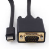 CABLEXPERT MINI DISPLAYPORT TO VGA ADAPTER CABLE BLACK 1.8M - (CC-MDPM-VGAM-6)
