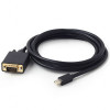 CABLEXPERT MINI DISPLAYPORT TO VGA ADAPTER CABLE BLACK 1.8M - (CC-MDPM-VGAM-6)