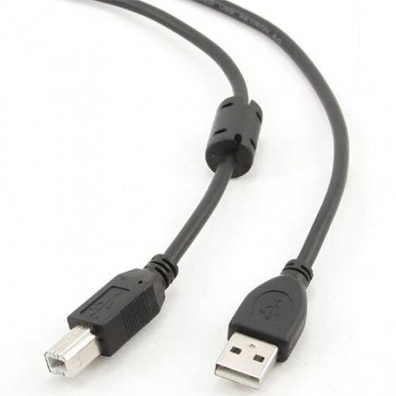 CABLEXPERT PREMIUM QUALITY USB A-PLUG TO B-PLUG CABLE 3M - (CCF-USB2-AMBM-10)