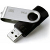 GOODRAM USB 2.0 FLASH DRIVE 64GB UTS2 BLACK - (UTS2-0640K0R11)