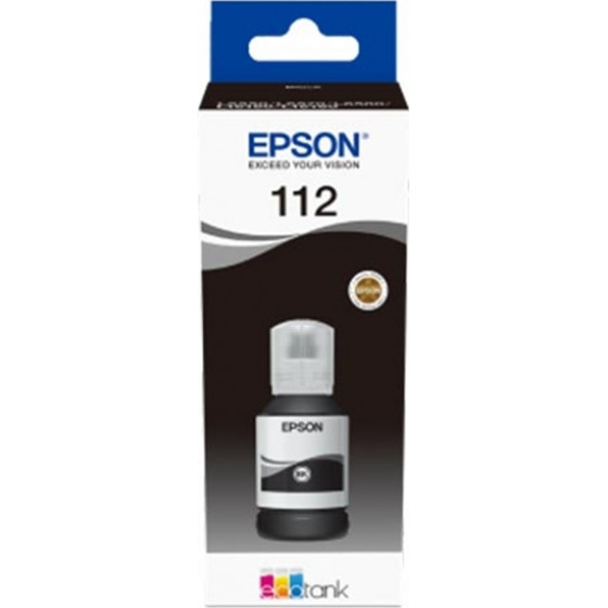 Epson 112 EcoTank Pigment Black ink bottle - (C13T06C14A)
