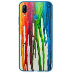 INOS ���� TPU ��� Huawei P Smart 2019 Art Theme Vertical Watercolor - (5205598120641)