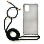 INOS ���� TPU Crossbody ��� Samsung A515F Galaxy A51 Shock Proof Smoke �� ����� Strap - (5205598134075)