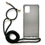 INOS ���� TPU Crossbody ��� Samsung A715F Galaxy A71 Shock Proof Smoke �� ����� Strap - (5205598134082)