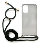 INOS ���� TPU Crossbody ��� Samsung G985 Galaxy S20 Plus Shock Proof Smoke �� ����� Strap - (5205598134136)