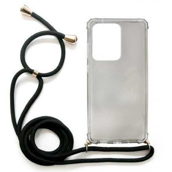 INOS ���� TPU Crossbody ��� Samsung G988 Galaxy S20 Ultra Shock Proof Smoke �� ����� Strap - (5205598134143)
