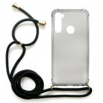 INOS ���� TPU Crossbody ��� Xiaomi Redmi Note 8T Shock Proof Smoke �� ����� Strap - (5205598134167)
