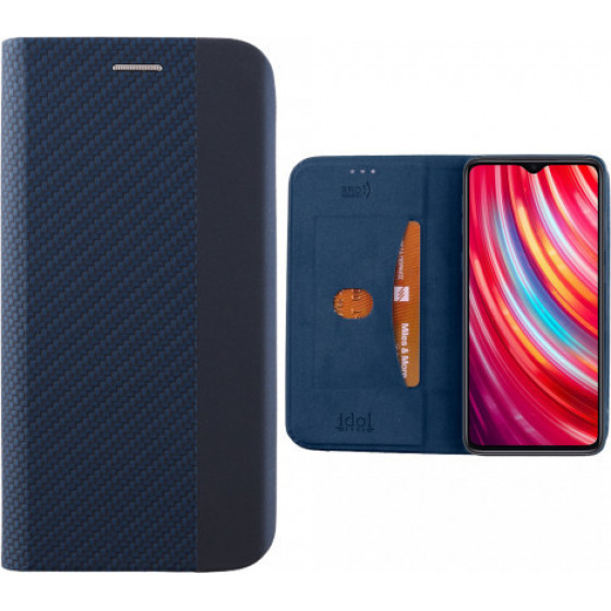 IDOL 1991 ���� ��� XIAOMI REDMI NOTE 8 PRO ELITE ANTI-RFID BOOK STAND BLUE - (5205308259999)