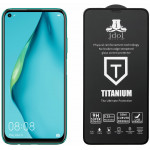 IDOL 1991 TEMPERED GLASS ��� HUAWEI P40 LITE 9H 0.25mm TITANIUM SEMI CURVED FULL GLUE BLACK - (5205308264931)