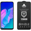 IDOL 1991 TEMPERED GLASS ��� HUAWEI P40 LITE E 9H 0.25mm TITANIUM SEMI CURVED FULL GLUE BLACK - (5205308265143)