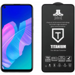 IDOL 1991 TEMPERED GLASS ��� HUAWEI P40 LITE E 9H 0.25mm TITANIUM SEMI CURVED FULL GLUE BLACK - (5205308265143)
