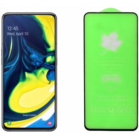 IDOL 1991 TEMPERED GLASS ��� SAMSUNG A80 2019 A805 9H 0.25mm 20D FULL GLUE SEMI CURVED BLACK - (5205308264719)