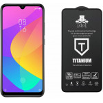 IDOL 1991 TEMPERED GLASS ��� XIAOMI MI A3 9H 0.25mm TITANIUM SEMI CURVED FULL GLUE BLACK - (5205308258619)