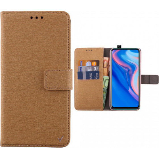 VOLTE-TEL ���� ��� HUAWEI P SMART Z/Y9 PRIME 2019/HONOR 9X ALLURE MAGNET BOOK STAND CLIP GOLD - (5205308259449)