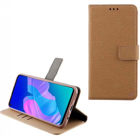 VOLTE-TEL ���� ��� HUAWEI P40 LITE ALLURE MAGNET BOOK STAND CLIP GOLD - (5205308266027)